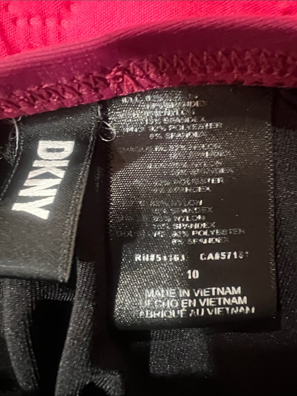 DKNY Magenta Ruffled One-Piece Swimsuit - Picture 3 of 12